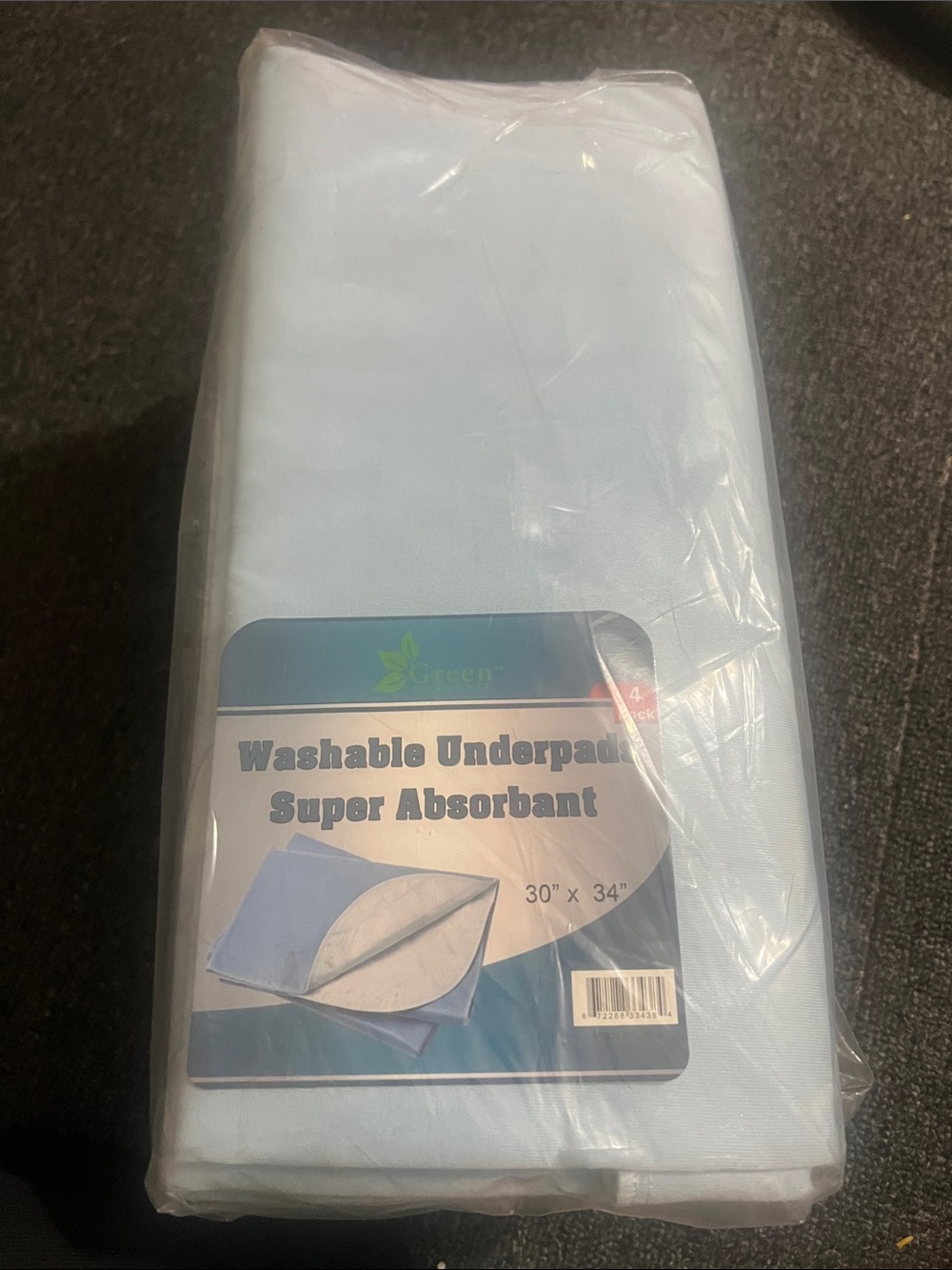 Washable Underpad Super Absorbent - Light Blue (9 Pieces)